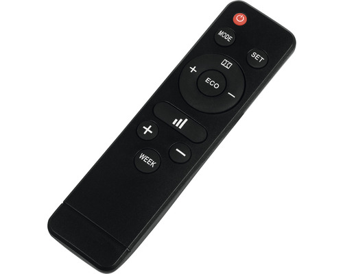 Zwarte afstandsbediening met knoppen voor de bediening van apparaten