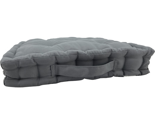 Grijs zitkussen met handvat