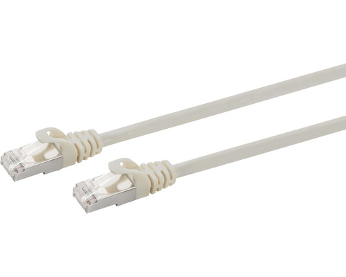 BLEIL Netwerk aansluitkabel Cat6 S/FTP grijs, 100 cm Netwerkkabel met RJ45-stekker