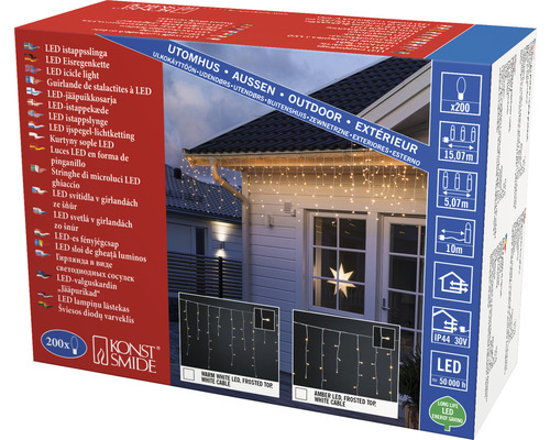 LED ijspegelverlichting voor buitendecoratie, 200 stuks