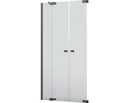 Douchewand met draaideur van glas
