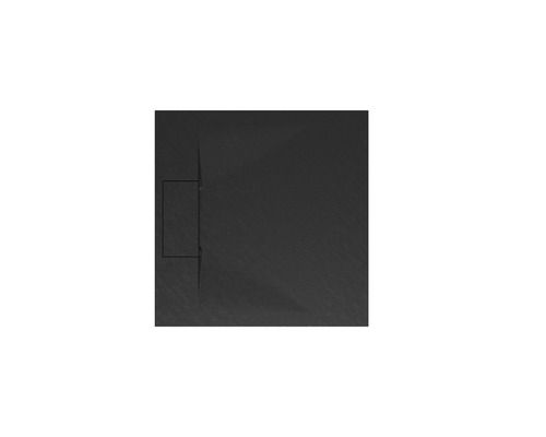 SCHULTE Douchebak ExpressPlus Tec antraciet vierkant 80x80x3,2 cm Vierkante douchebak met afvoer