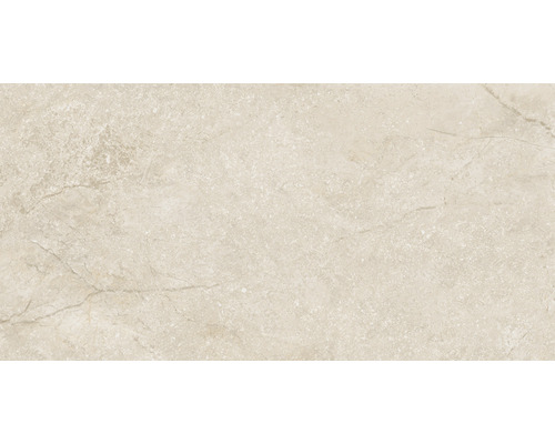Wand- en vloertegel Wells beige 30x60 cm gerectificeerd Beige vloertegel met marmerlook