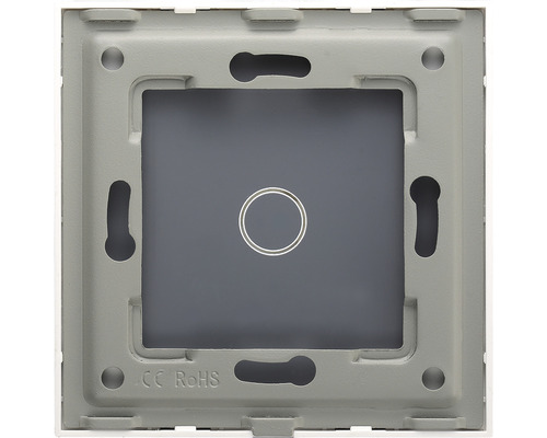 Achterkant van een lichtschakelaar met CE en RoHS keurmerk