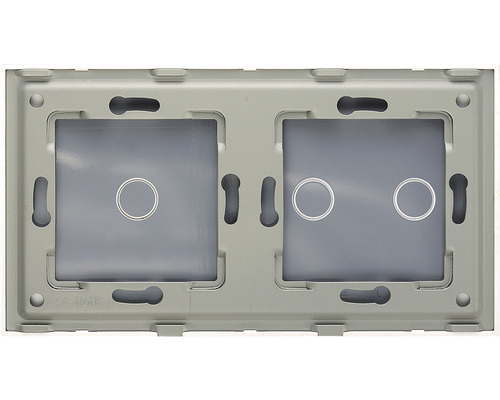 Dubbele lichtschakelaar met twee ronde knoppen