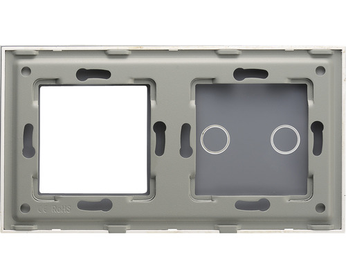 Schakelframe voor twee schakelaarinzetstukken