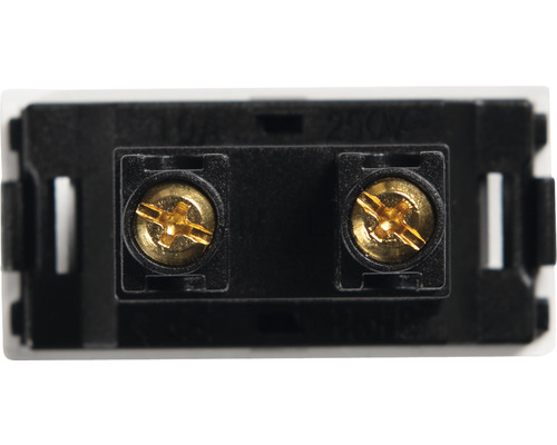 Gedetailleerde foto van een elektrische aansluiting met schroefklemmen