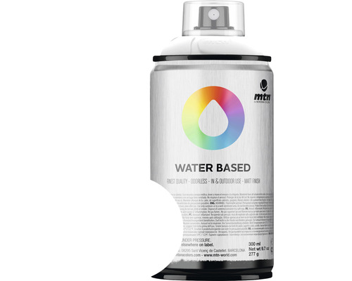 MTN Water Based spuitlak mat Titanium White 300 ml