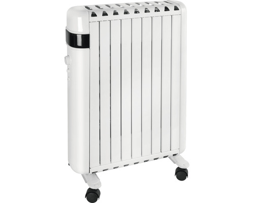 Olievrije radiatorkachel 2000 Watt grijs