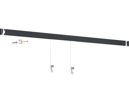 Fotolijstrail met bevestigingsmateriaal en ophangdraden