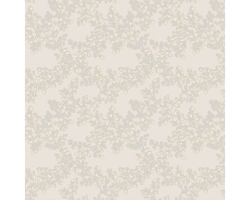 LAURA ASHLEY Vliesbehang 114903 Burnham dove grey Behang met bloemmotief voor wanddecoratie