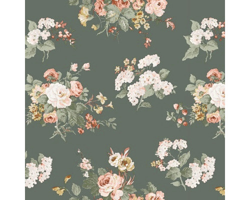 LAURA ASHLEY Vliesbehang 114896 Rosemore fern Behang met bloemmotief