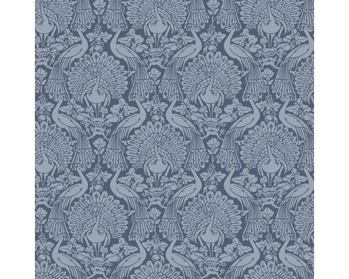 LAURA ASHLEY Vliesbehang 114910 Peacock damask dusky seaspray