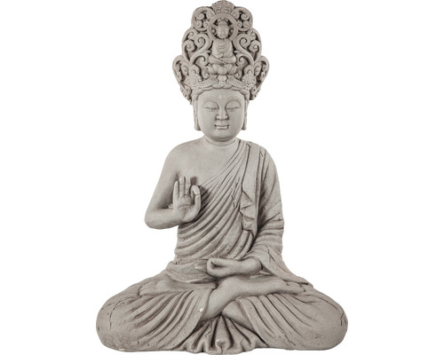 ELITE Boeddha oriental grijs 42x25x56 cm