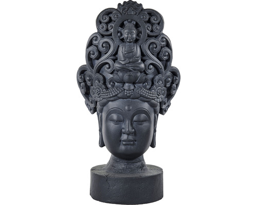 ELITE Boeddha oriental antraciet 26x19x47 cm