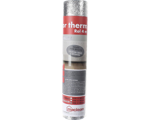 MACLEAN Radiatorfolie rol Therm zilver 4000x500 mm Maclean reflectiefolie rol met een lengte van vier meter