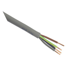 Grijze elektriciteitskabel met meerdere draden