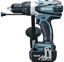 MAKITA Accu combiset DLX6046: klopboor-/schroefmachine DHP458Z + slagschroevendraaier DTD152Z + haakse slijper DGA452Z + handcirkelzaag DSS610Z + reciprozaag DJR186Z + LED werklamp DML802 (incl. 3x accu 18V/3,0Ah, lader en tas)