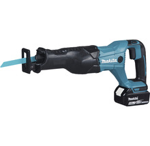 MAKITA Accu combiset DLX6046: klopboor-/schroefmachine DHP458Z + slagschroevendraaier DTD152Z + haakse slijper DGA452Z + handcirkelzaag DSS610Z + reciprozaag DJR186Z + LED werklamp DML802 (incl. 3x accu 18V/3,0Ah, lader en tas)