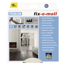 FIX-O-MOLL Premium rubber tochtband E zelfklevend wit 9 mm x 18 m