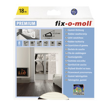 FIX-O-MOLL Premium rubber tochtband D zelfklevend wit 9 mm x 18 m-thumb-0