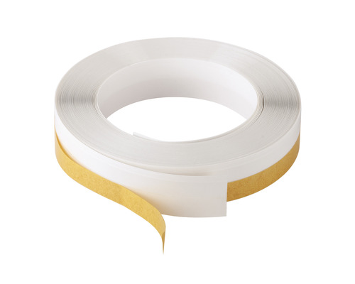 FIX-O-MOLL Tochtband V-profiel zelfklevend wit 10x10 mm x 10 m Witte zelfklevende plint op een rol