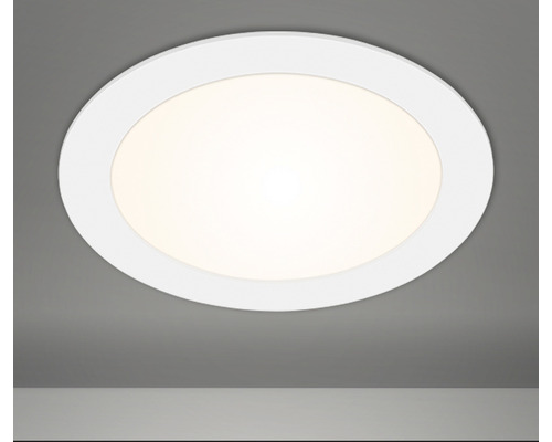 Ronde led-plafondlamp met witte rand
