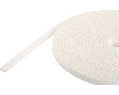 FIX-O-MOLL Universal schuimrubber tochtband zelfklevend wit 10 mm x 1-3,5 mm x 6 m Schuimrubber afdichtband op rol