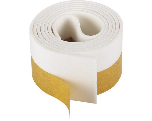 FIX-O-MOLL Soft Basic tochtband voor deuren zelfklevend wit 38 mm x 1 m Witte afdichtingsbandrol met kleeflaag