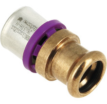 Persfitting van messing met violette markering