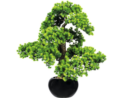 Kunstplant Bonsai lariks groen in pot H 60 cm