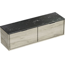 SANOX Badkamermeubelset Loft met wastafelblad 47x161x46 cm craft oak
