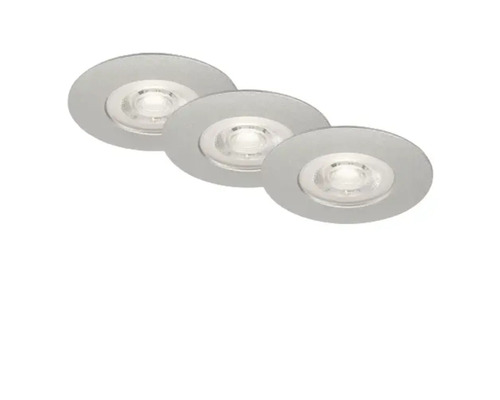 Drie LED inbouwspots voor plafondverlichting