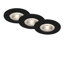BRILONER LED Inbouwspot set 7047 Ø 90 mm zwart, 3 stuks-thumb-1 BRILONER LED Inbouwspot set 7047 Ø 90 mm zwart, 3 stuks-thumb-1