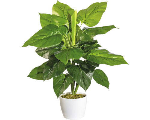 Kunstplant Philodendron groen in pot H 50 cm