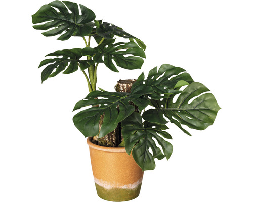 Kunstplant Splitblad philodendron groen in pot H 45 cm