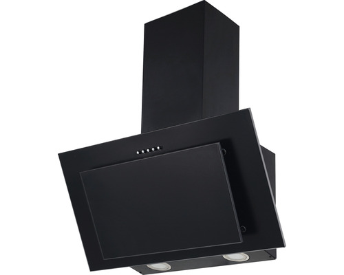 Zwarte wandmontage afzuigkap