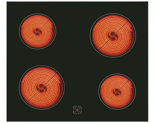Keramische kookplaat met vier kookzones