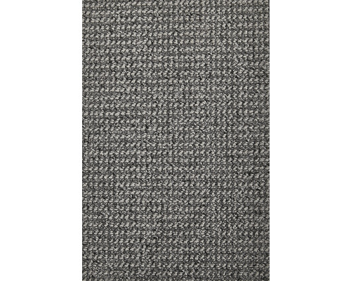 Tapijt bouclé Tulsa lichtgrijs 400 cm Close-up van een grijs tapijt met textuur