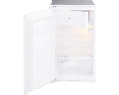 Geopende, lege koelkast