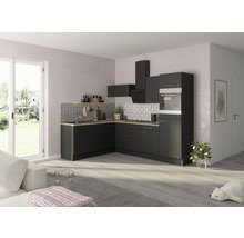 OPTIFIT Hoekkeuken zonder apparatuur Ingvar420 antraciet mat 270x60 cm