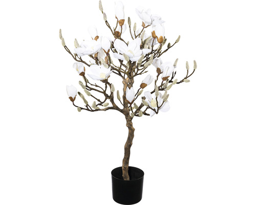 Kunstplant Magnolia wit in pot H 94 cm