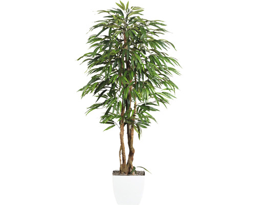 Kunstplant Treurvijg groen in pot H 150 cm