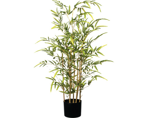 Kunstplant Bamboe groen in pot H 100 cm