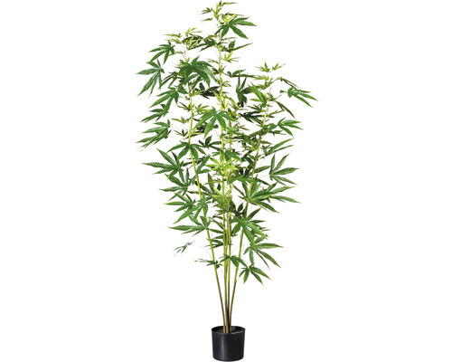 Kunstplant Sierhennep groen in pot H 150 cm