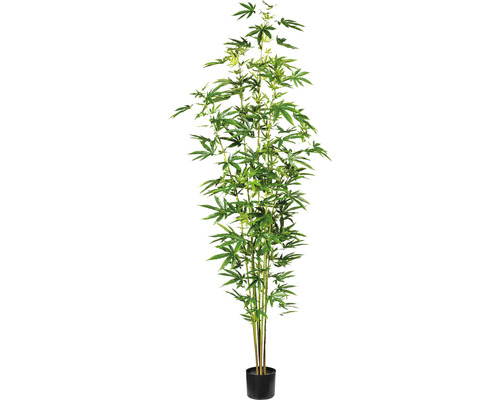 Kunstplant Sierhennep groen in pot H 210 cm