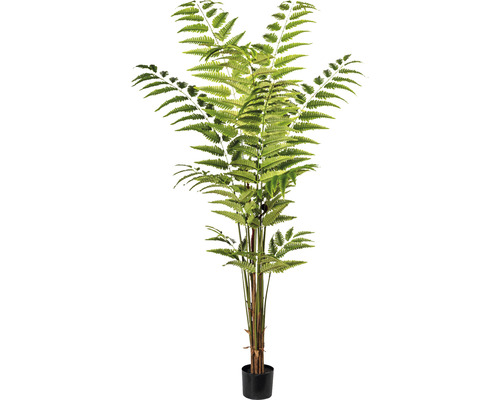Kunstplant Ledervaren groen in pot H 180 cm