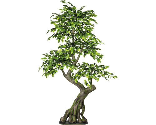 Kunstplant Ficus benjamini groen in pot H 170 cm