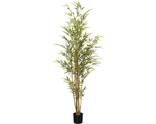 Kunstplant Bamboe groen in pot H 150 cm