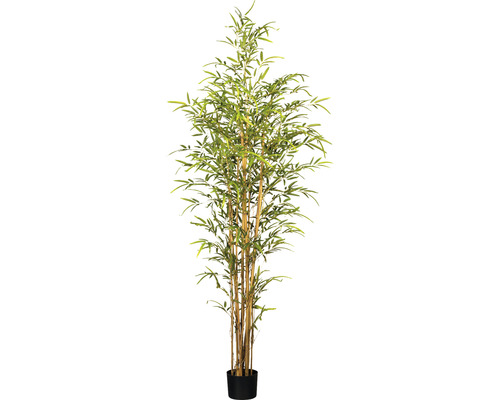 Kunstplant Bamboe groen in pot H 180 cm
